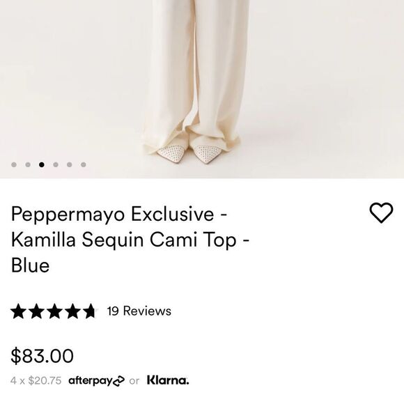 Peppermayo Aqua Floral Camisole - Picture 13 of 13